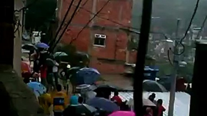 LiveLeak.com - Exact moment of a house falling down in Rio