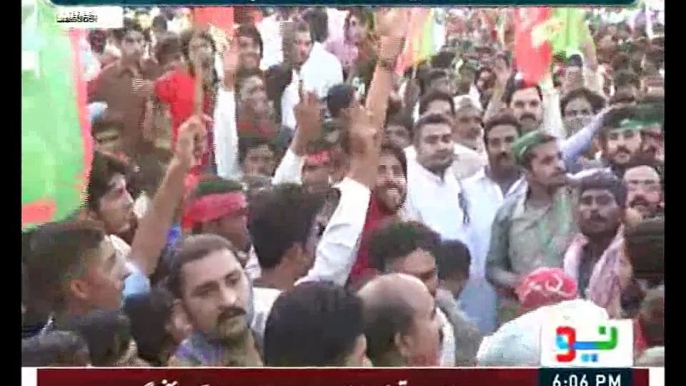 Chairman Pakistan Tehrik-e-Insaf Imran Khan Arrival at Hafizabad    Kisan Convention