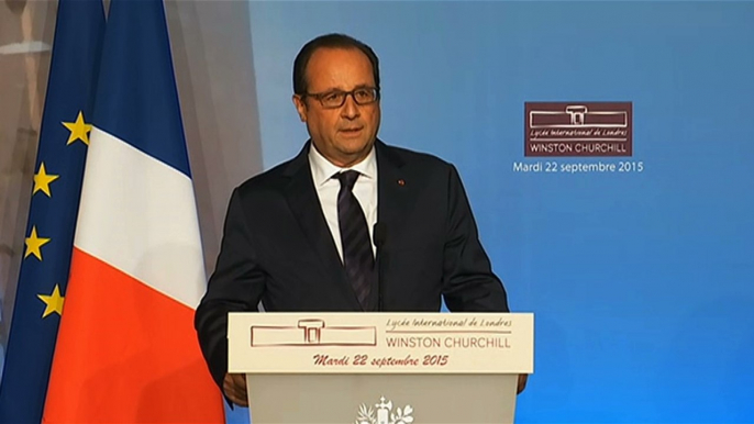 Discours du président de la République pour l'inauguration du nouveau lycée international de Londres "Winston Churchill"