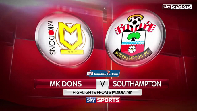 MK Dons Vs Southampton 0-6 - All Goals & Match Highlights - September 23 2015