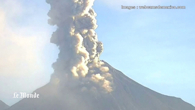 L'éruption d'un volcan mexicain en timelapse