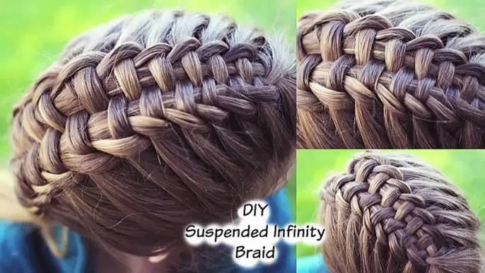 How to _ Suspended Infinity Braid on yourself _ Braids for long medium hair