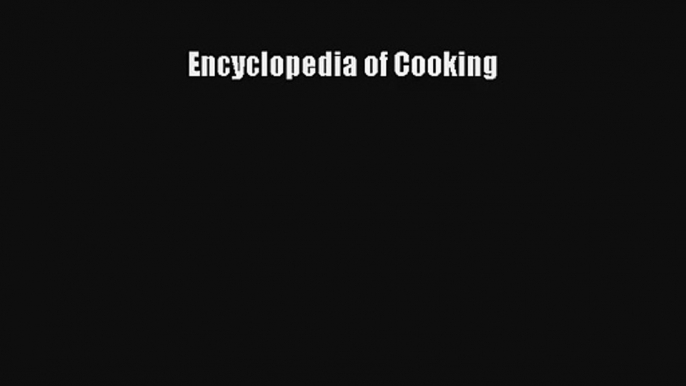 AudioBook Encyclopedia of Cooking Online