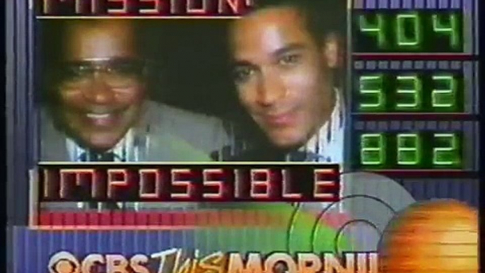 CBS this Morning, with Greg and Phil Morris - 1989!!