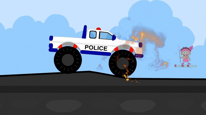 Colors for Children to Learn with Police Car - Colours for Kids to Learn - Learning Videos