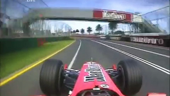 F1 Melbourne 2005 FP2 - Michael Schumacher 2 Laps Onboard!