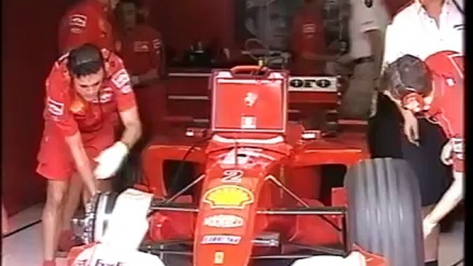 F1 Malaysian GP Sepang 2001 - Qualifying - Michael Schumacher 2 Qualifying Laps!