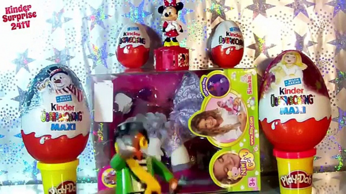 Tom and jerry play doh mickey mouse spiderman kinder surprise eggs Peppa Pig