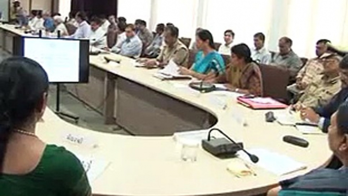 Ahmedabad AMC Review Meeting chaired by Gujarat CM Anandiben Patel