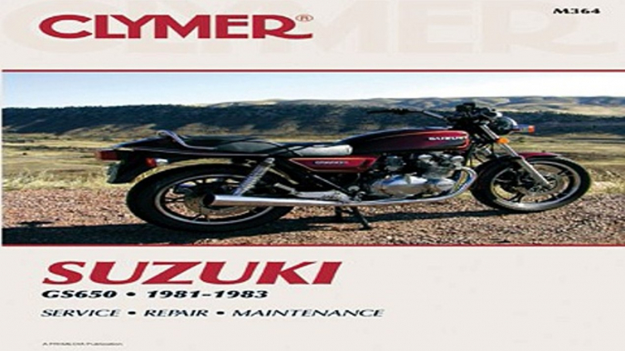 Suzuki GS650 Fours 81-83 Free Download Book