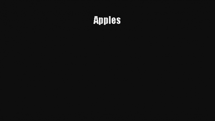 Read Apples Ebook Free