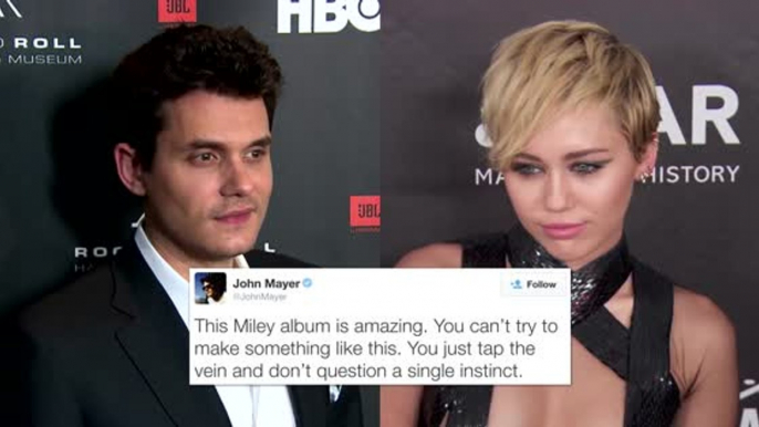 John Mayer Goes Fan Crazy Over Miley Cyrus' New Album