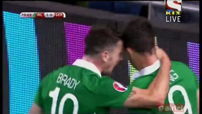 1-0 Shane Long AMAZING Goal HD- Republic of Ireland Vs. Germany - EC Qualification 08.10.2015