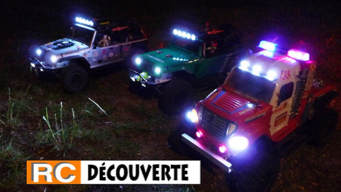 Rc Crawler Scale Trial 4x4 Modelisme Tout Terrain Noctune Crawl de Nuit Part 1