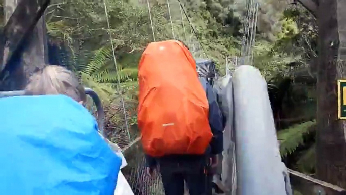 Terrifying Moment A Suspension Bridge Collapses