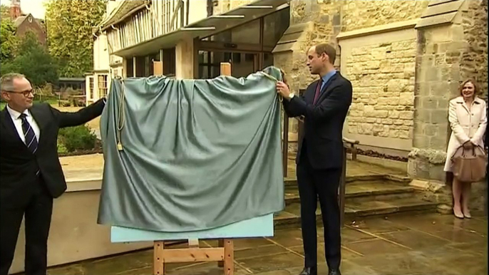 William opens building at St John's college, Cambridge