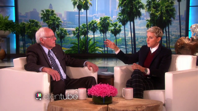 Ellen Sits Down with Bernie Sanders