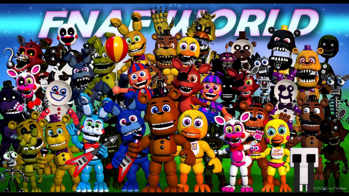 FNAF World Animatronics Reaction | FNAF SFM