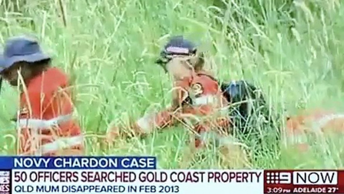 Officers scour Gold Coast property in search for Novy Chardon