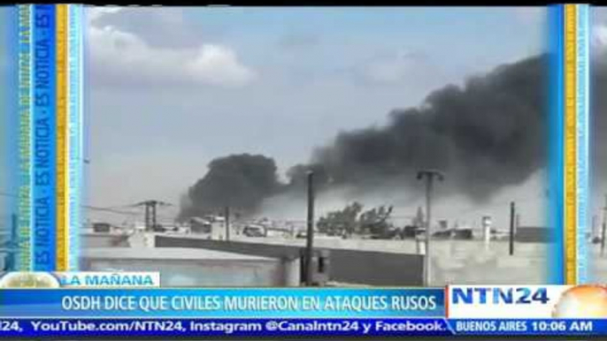 Por tercer día consecutivo Rusia lanza bombardeos aéreos a zonas controladas por rebeldes sirios