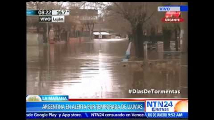 Alerta en Argentina: temporal invernal causa inundaciones en Buenos Aires y sus alrrededores