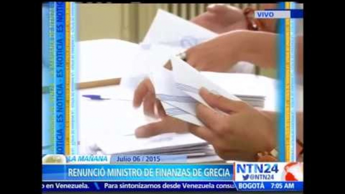 Renuncia el ministro griego de Finanzas tras triunfo del “no” en el referendo sobre la deuda