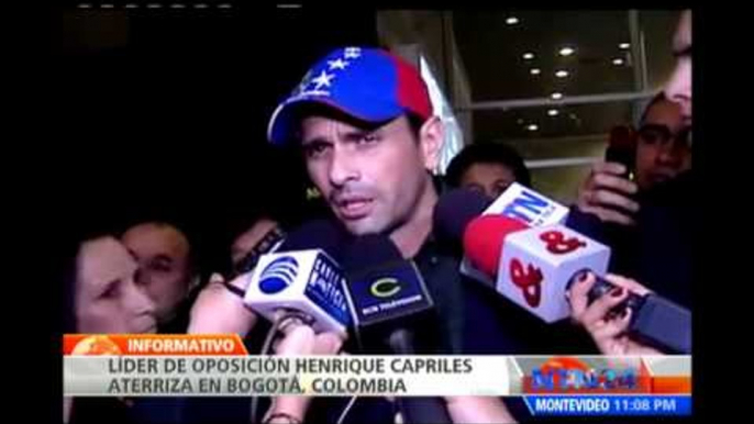 Henrique Capriles llega a Colombia para reunirse con el presidente Santos