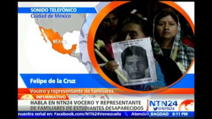 Vocero de familias de jóvenes desaparecidos en Iguala asegura que esperan respuestas de Peña Nieto