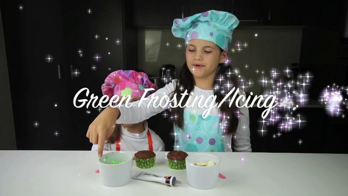 FROG CUPCAKES make cute froggy cupcakes how to baking with Charlis Crafty Kitchen