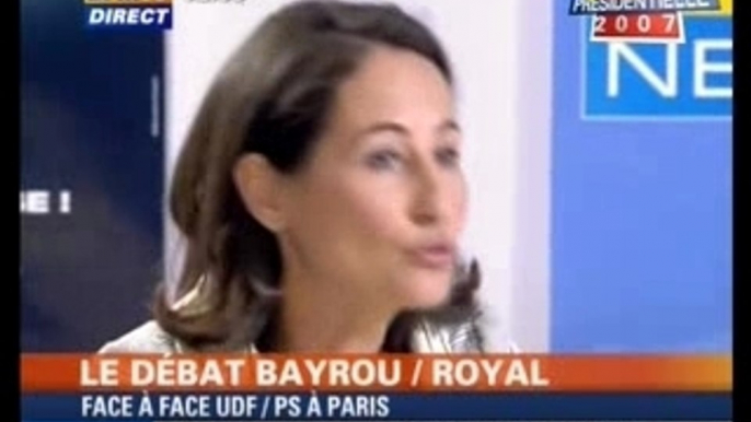 Débat Bayrou / Royal partie 3/5