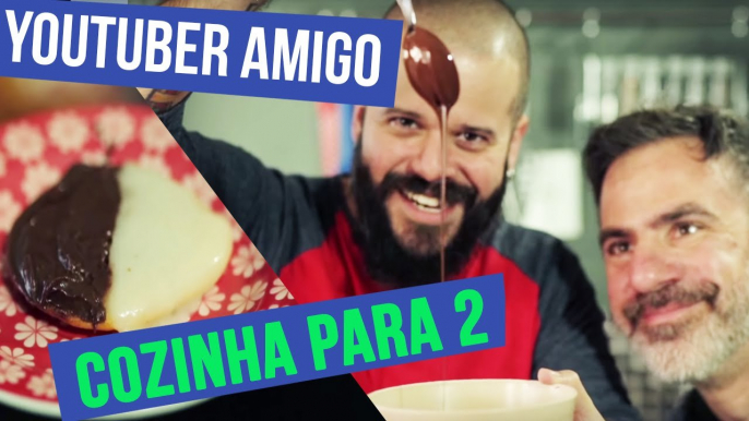 COMO FAZER BLACK AND WHITE COOKIE COM DUCA DO COZINHA PARA 2 | YOUTUBER AMIGO