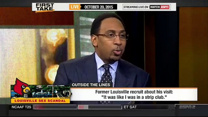 ESPN First Take Today (10 20 2015) - Escort Dishes On Louisville Recruit Sex Parties