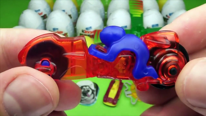 24 Kinder Surprise Eggs Unboxing, 2013 Kinder Surprise Eggs