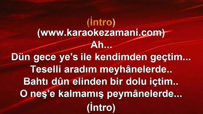 Muazzez Ersoy - Dün Gece Ye's İle - 2015 TÜRKÇE KARAOKE