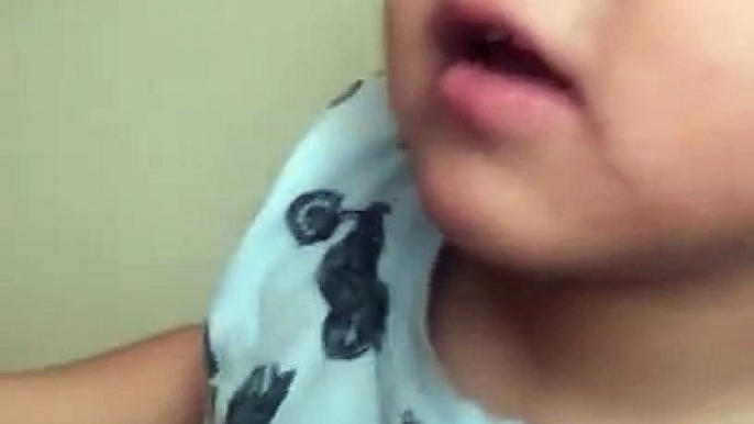 Funny lil 3 year old singing about his brother. Too funny when he noticed he was being rec
