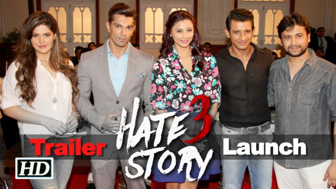 Hate Story 3 Trailer Launch Event Zarine Khan Karan Grover Sharman Joshi and Daisy Shah