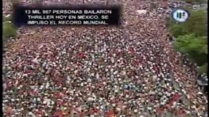 13 957 people dancing thriller in Mexico