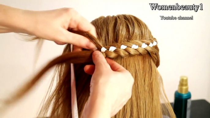 Hairstyles For Long Hair 4 Strand Braid Hair With Ribbon