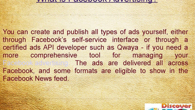 Facebook advertising  services| Discover SEO Melbourne