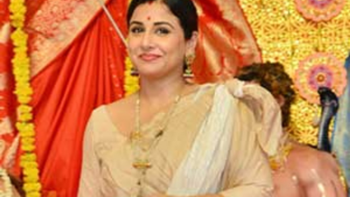 Vidya Balan celebrates Durga Puja