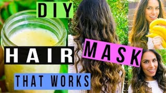 DIY Hair Mask For Long Shiny Hair,Frizzy,Hair Loss,Dandruff (Natural Biotin Banana) Himani