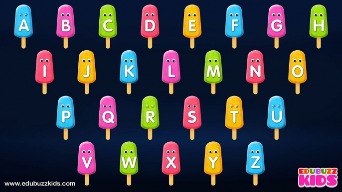 Learn ABCs with Alphabet Ice Cream Popsicles Song | ABC Songs for Children