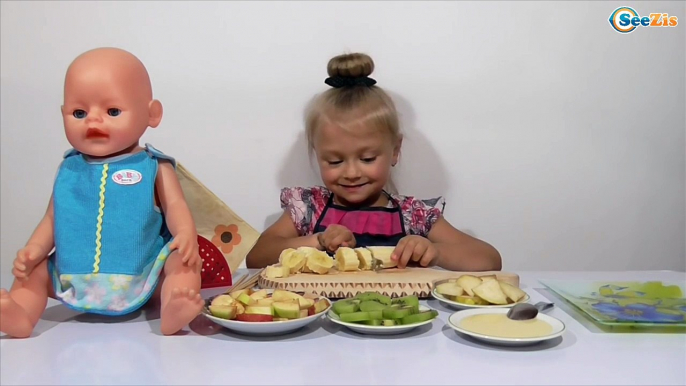 ✔ Baby Born Doll Рецепт фруктового шашлыка для куклы Беби Борн / Fruit for my Doll Серия 1