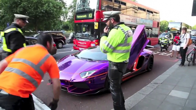 Lamborghini Aventador Arabs of detained by police