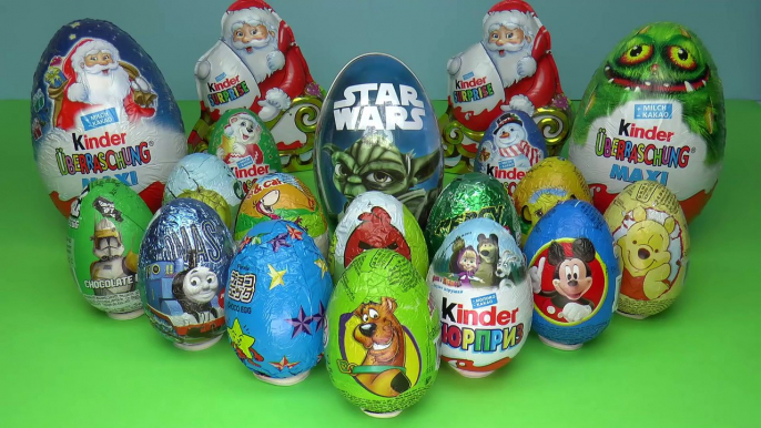 20 Surprise eggs, Kinder Maxi Маша и Медведь Kinder Surprise Mickey Mouse Surprise egg