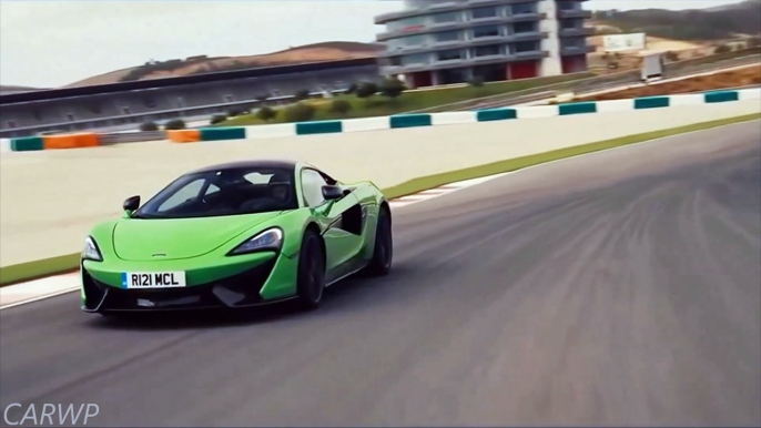 NA PISTA Mantis Green McLaren 570S Coupe 2016 3.8 V8 Biturbo 570 cv 61,2 mkgf 328 kmh 0-100 kmh 3,2 s 1.313 kg @ 60 FPS