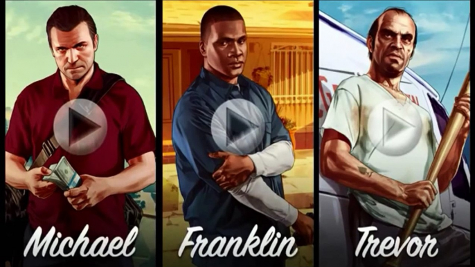 GTA 5 Gameplay Trailer Grand Theft Auto V (Michael. Franklin. Trevor.)