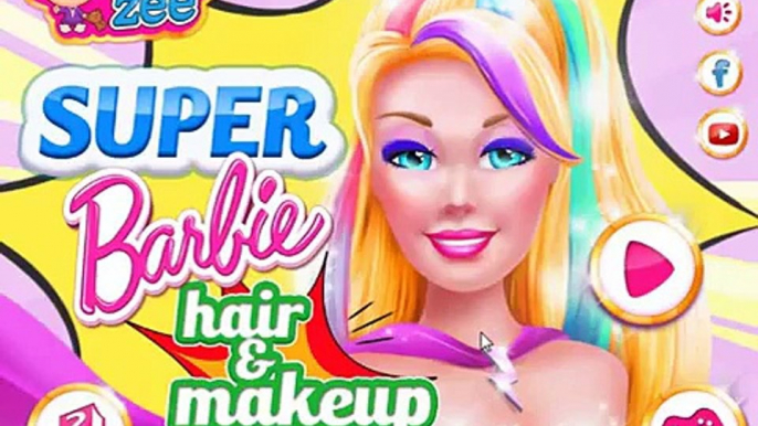 Super Barbie Hair and Makeup - Barbie Super Games for Kids - Cartoons for Kids - Games for children