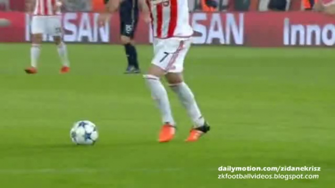 Konstantinos Fortounis Big Chance | Olympiacos v. Dinamo Zagreb 04.11.2015