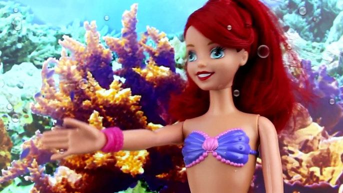 Frozen Elsa and Anna are Mermaids! Disney Princess Mermaids With Ariel, Merman Dolls Parod